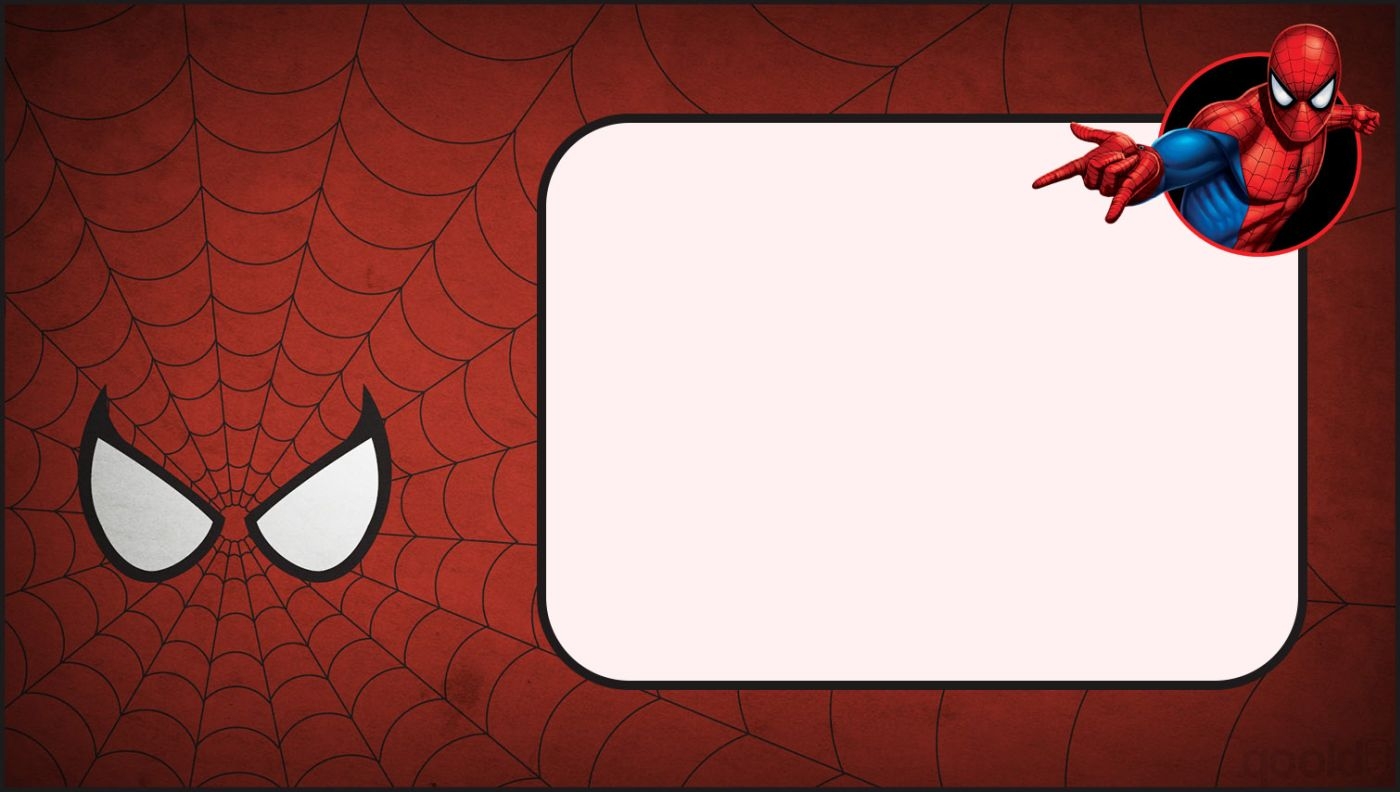 Spiderman Invites Templates