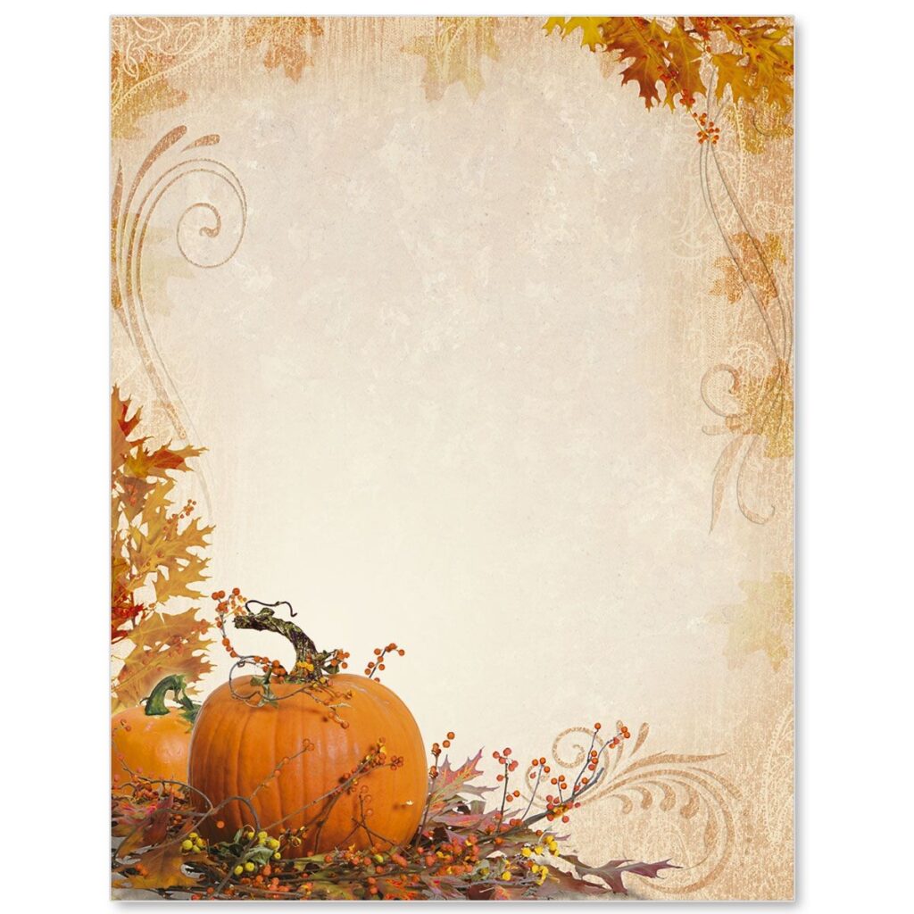 Splendid Autumn Border Papers Borders For Paper Fall Borders Autumn