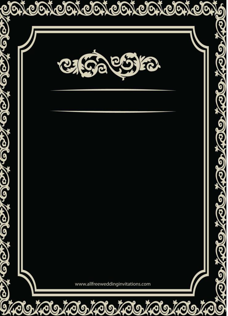 Steampunk Wedding Invitation Template
