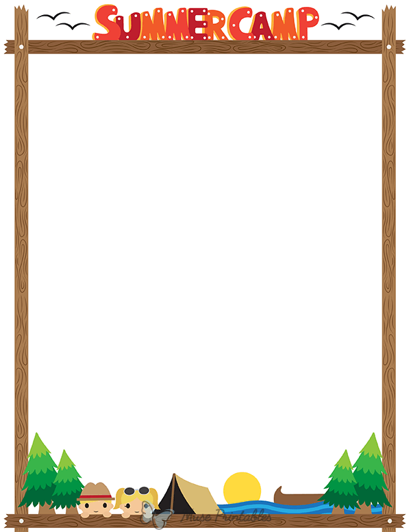 Summer Camp Borders And Frames