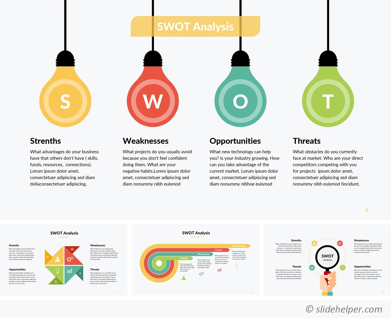 Blank Swot Analysis Templates Powerpoint Free