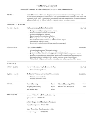 Blank Simple Resume Templates