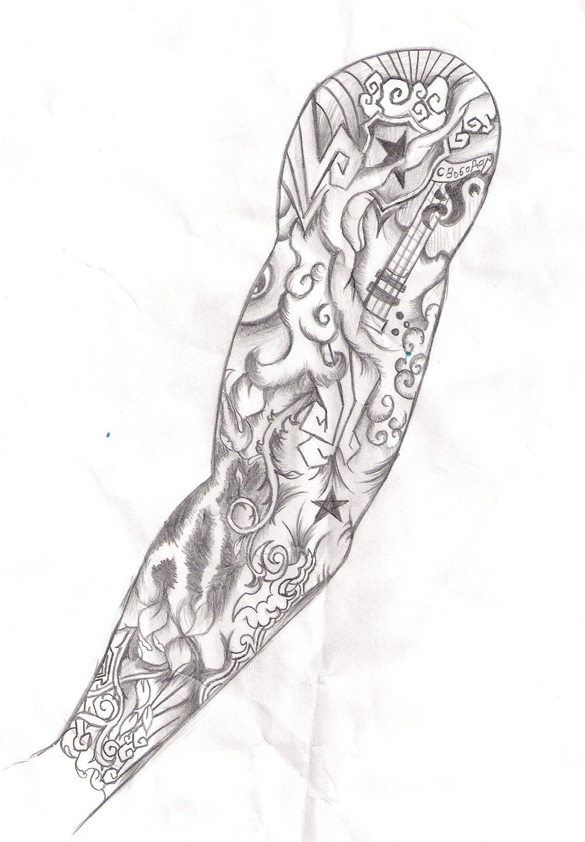 Tattoo Sleeve Template