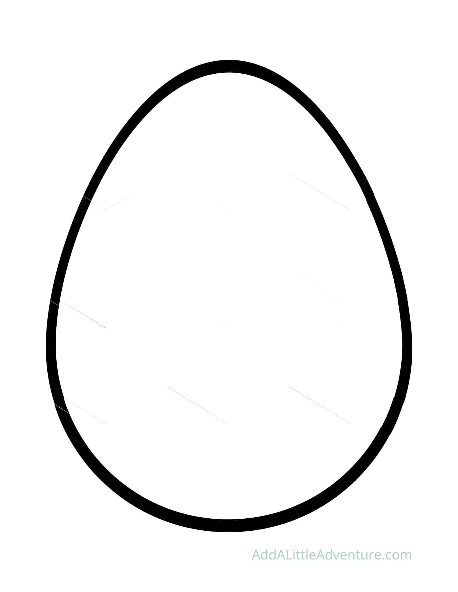Template Of An Egg Shape