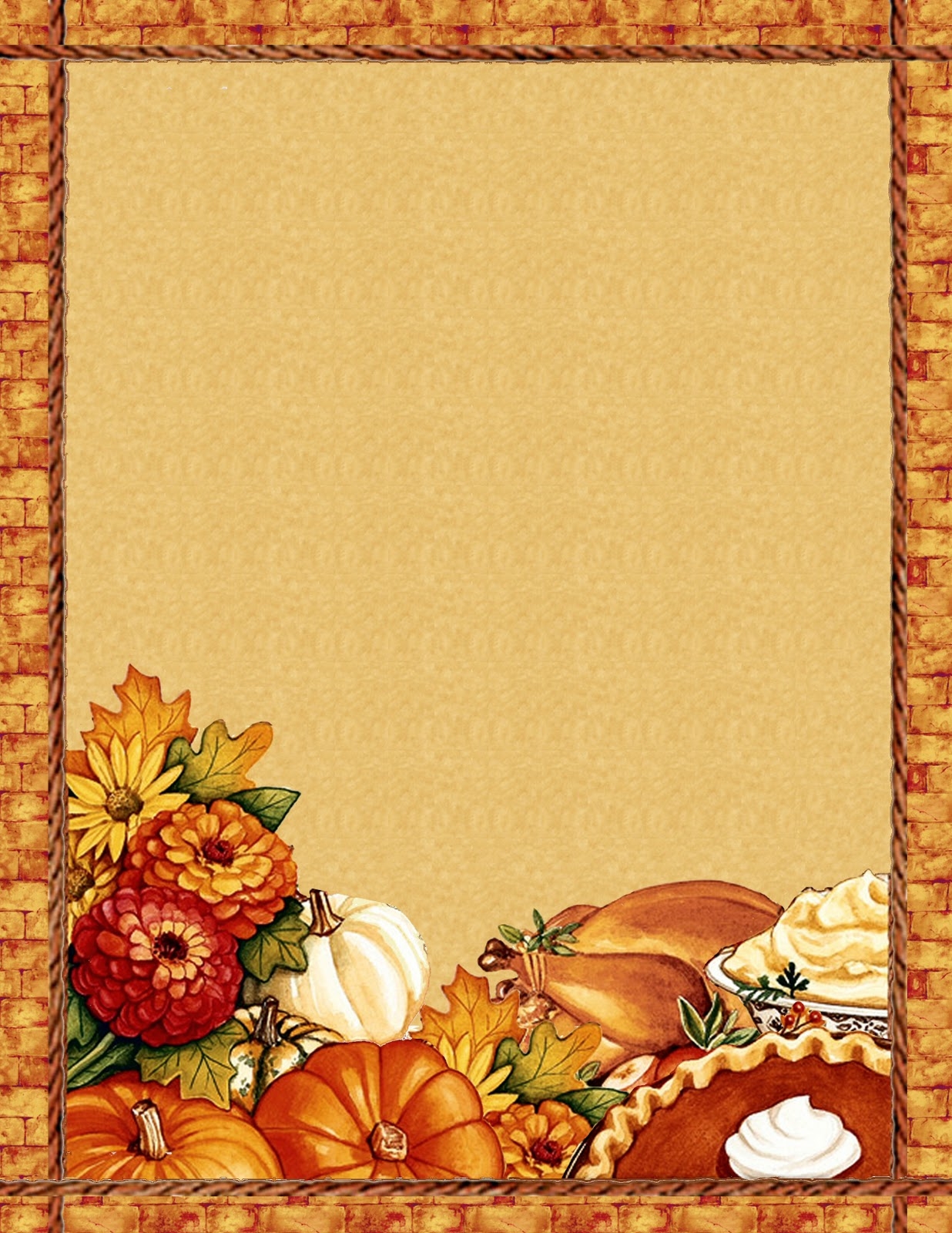 Thanksgiving Menu Template Printable KAESG BLOG