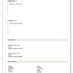 The Basic Resume Format For Students With No Work Experience It Is