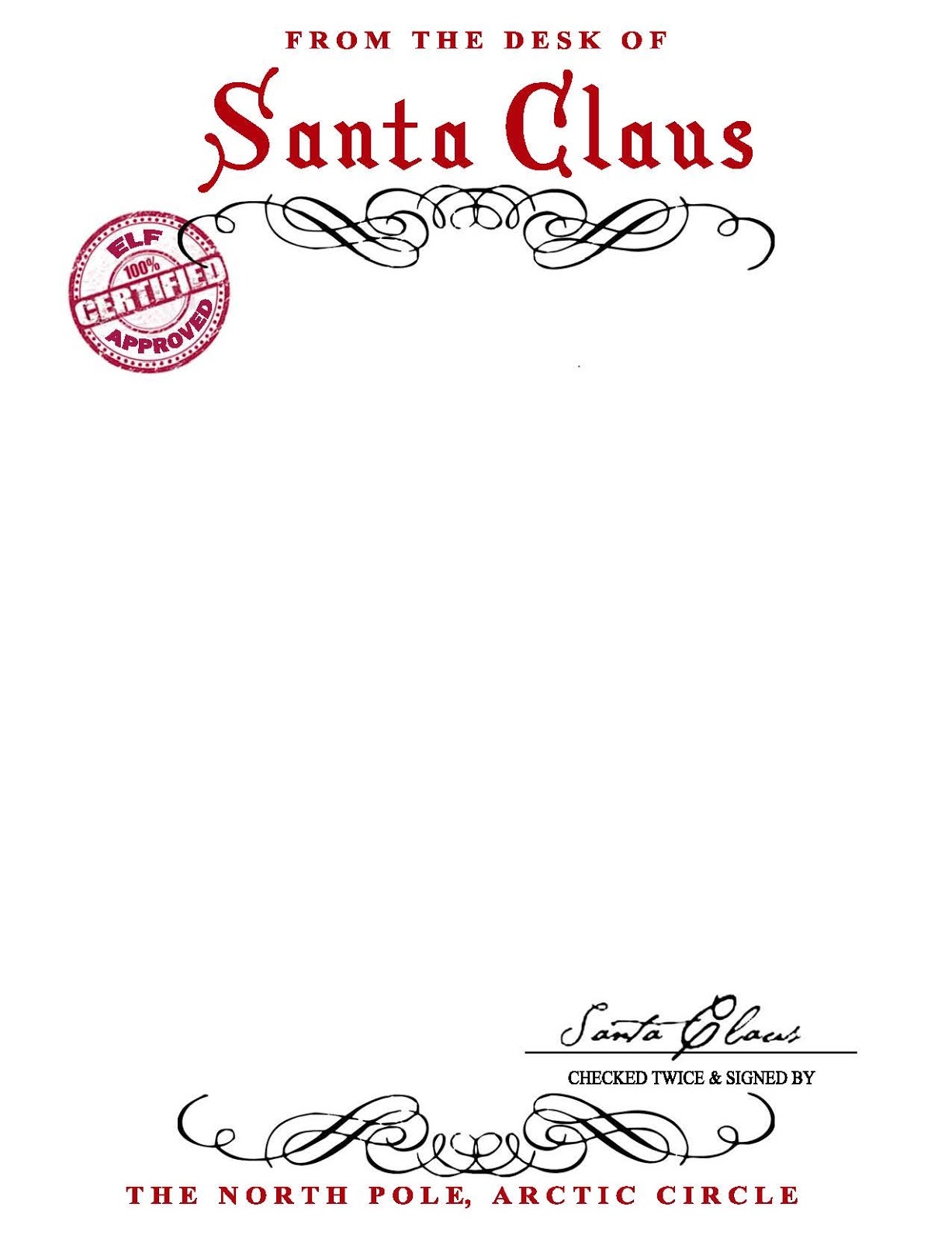 The Boho Bird Free Printables DIY Letters From Santa Claus On