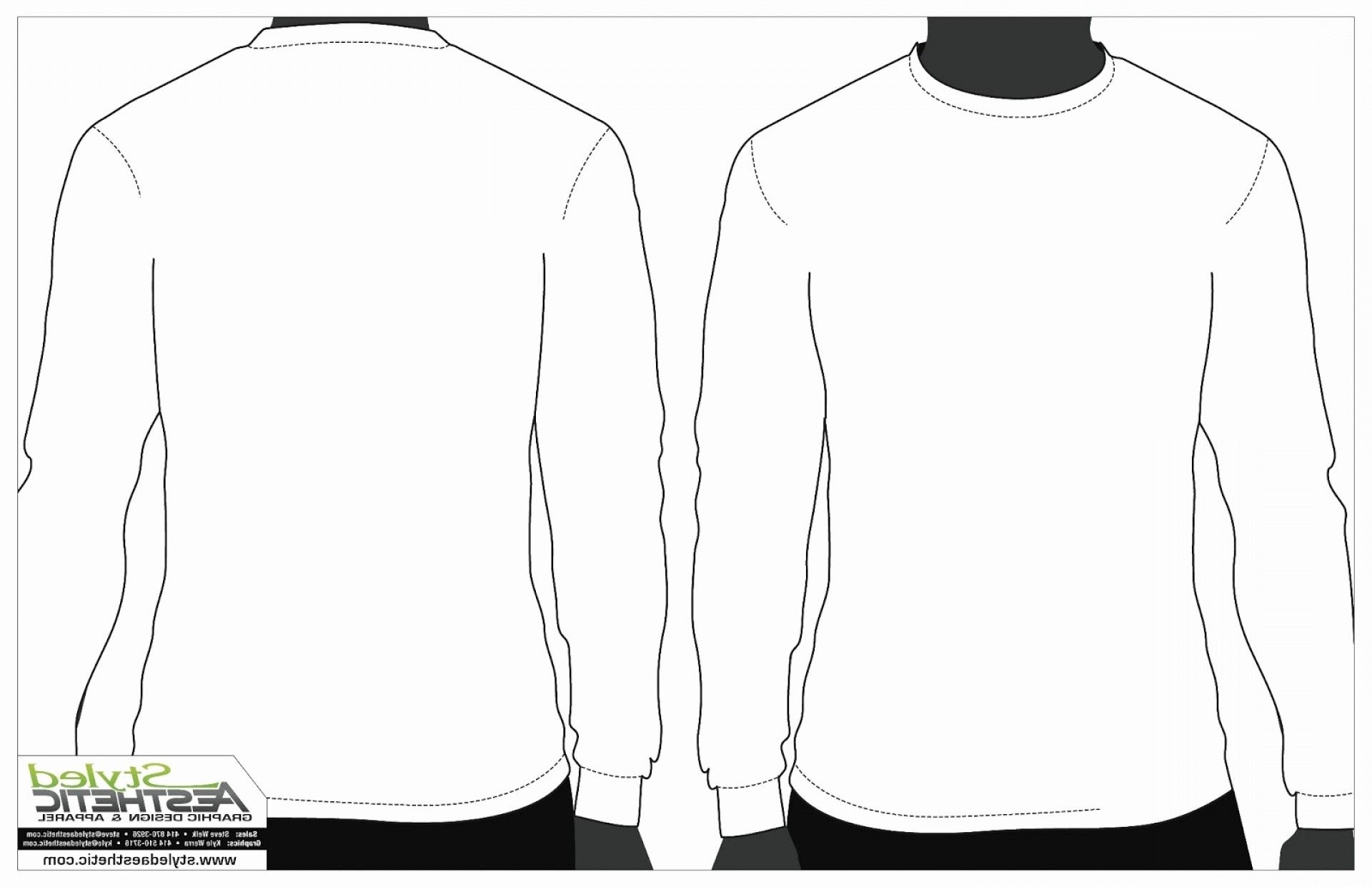 The Breathtaking Printable Blank Tshirt Template Luxury Long Sleeve T