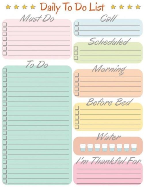 To Do List Da Stampare Agenda Planning To Do Planner Planner Pages