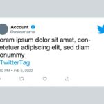 Twitter Tweet Post Template Editable Vector Twitter Template Social