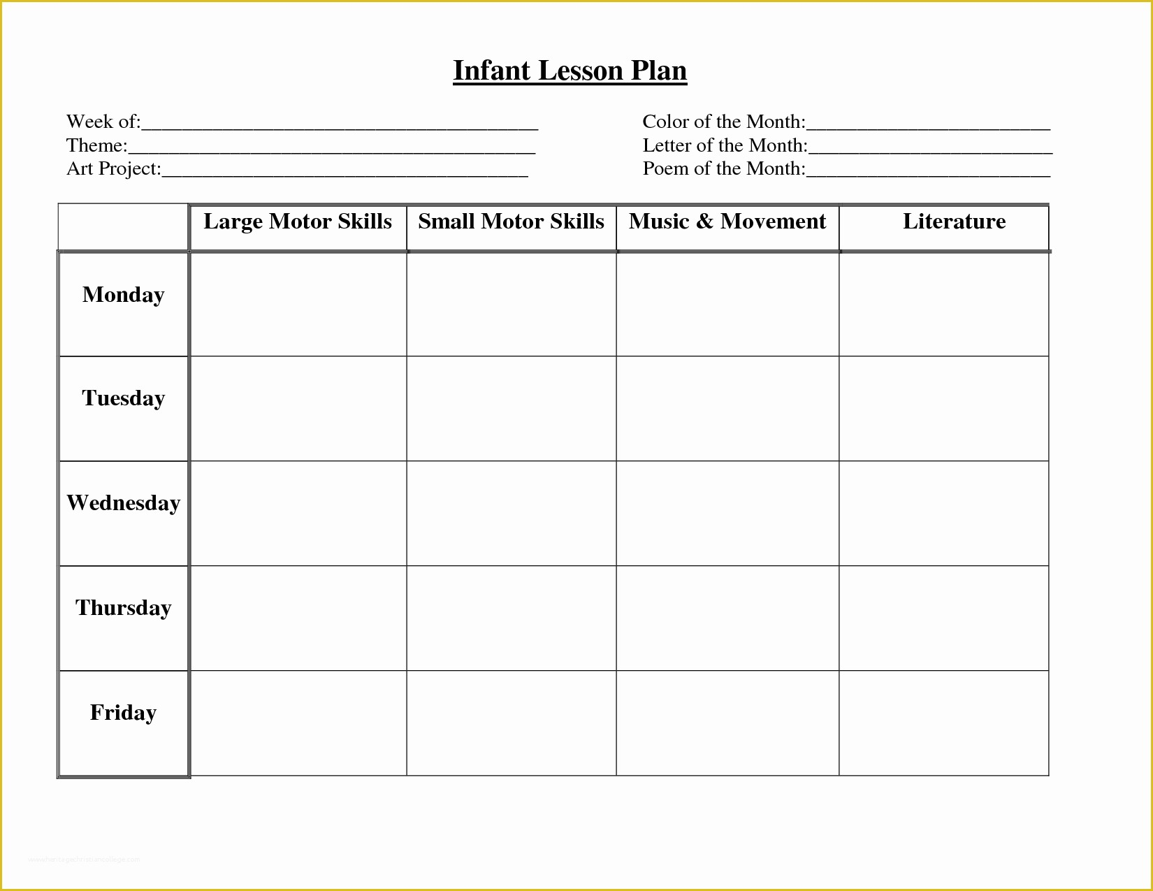 Typable Lesson Plan Template