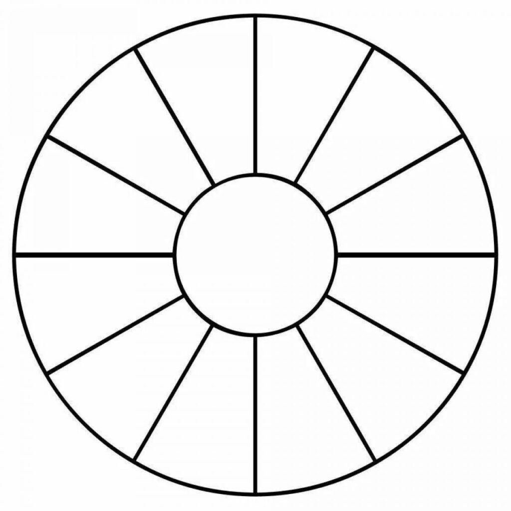 Color Wheel Templates Blank