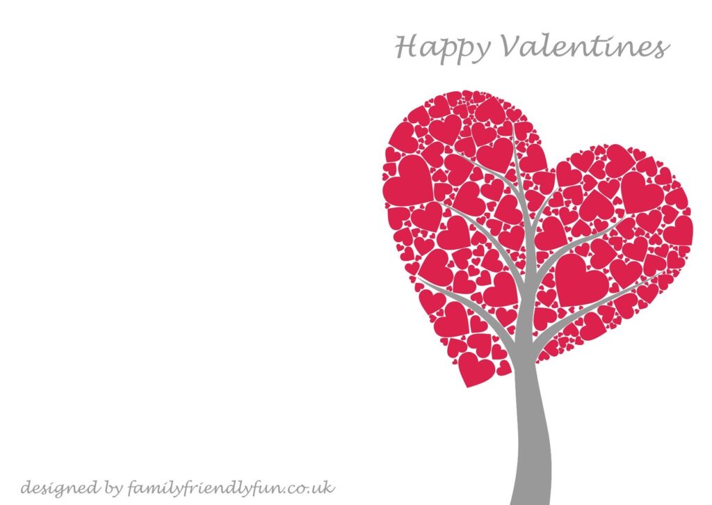Valentines Card For Kids Free Printable Template
