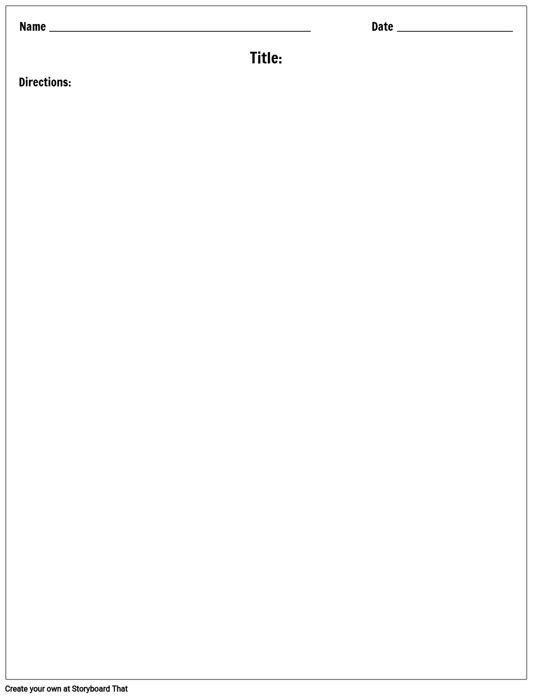 Blank Templates Free Printable