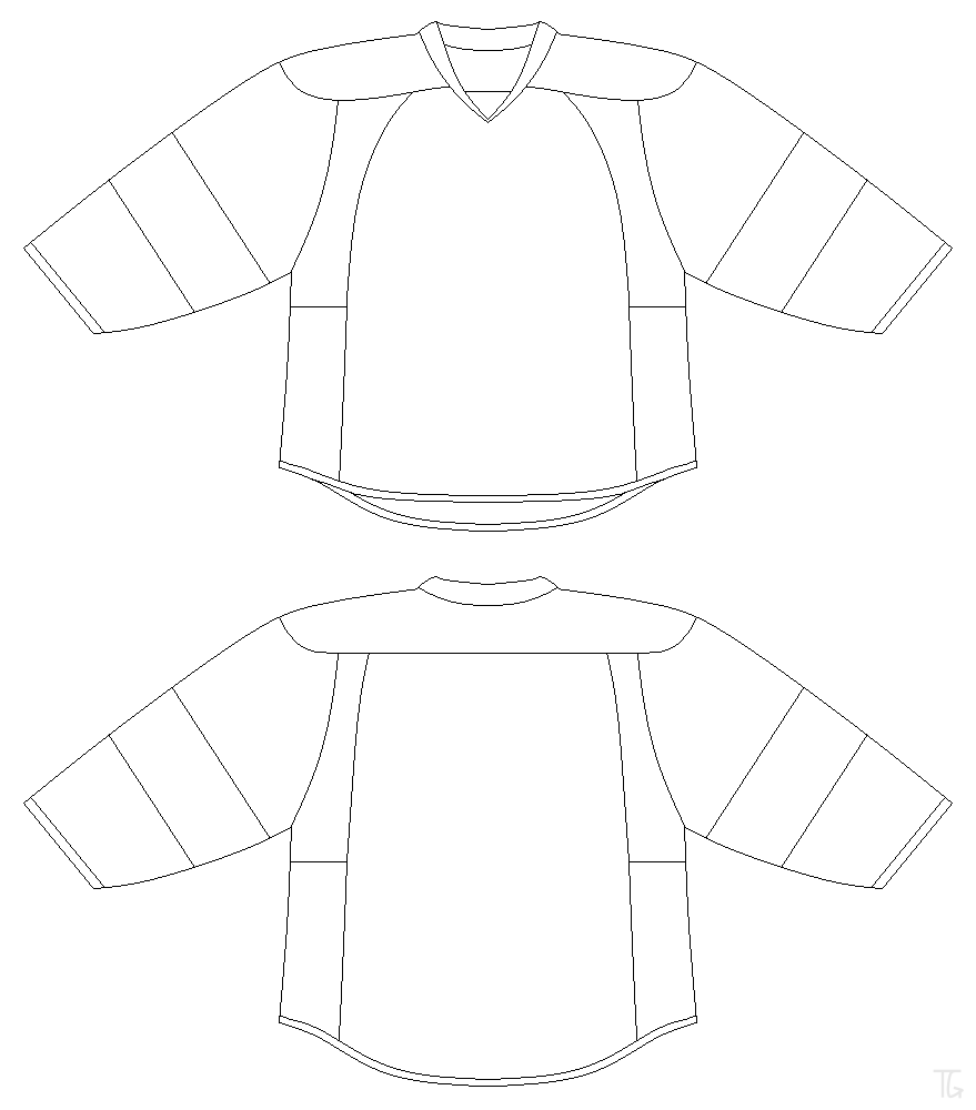 Website With Jersey Templates For Fiull Hockey Party Hockey