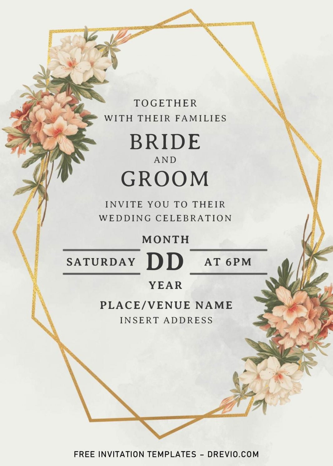 Wedding Card Design Blank Template Free Download Stupidpol