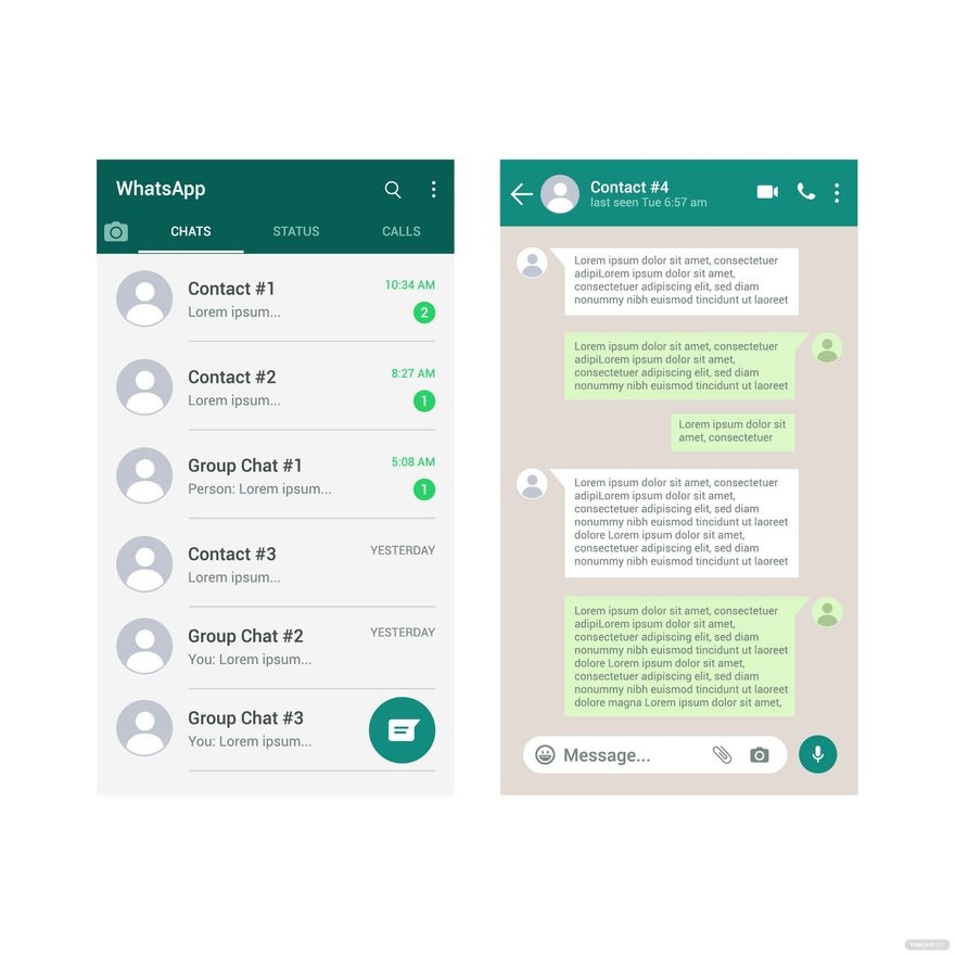WhatsApp Mock Up Template Mockup Templates Web Mockup 51 OFF