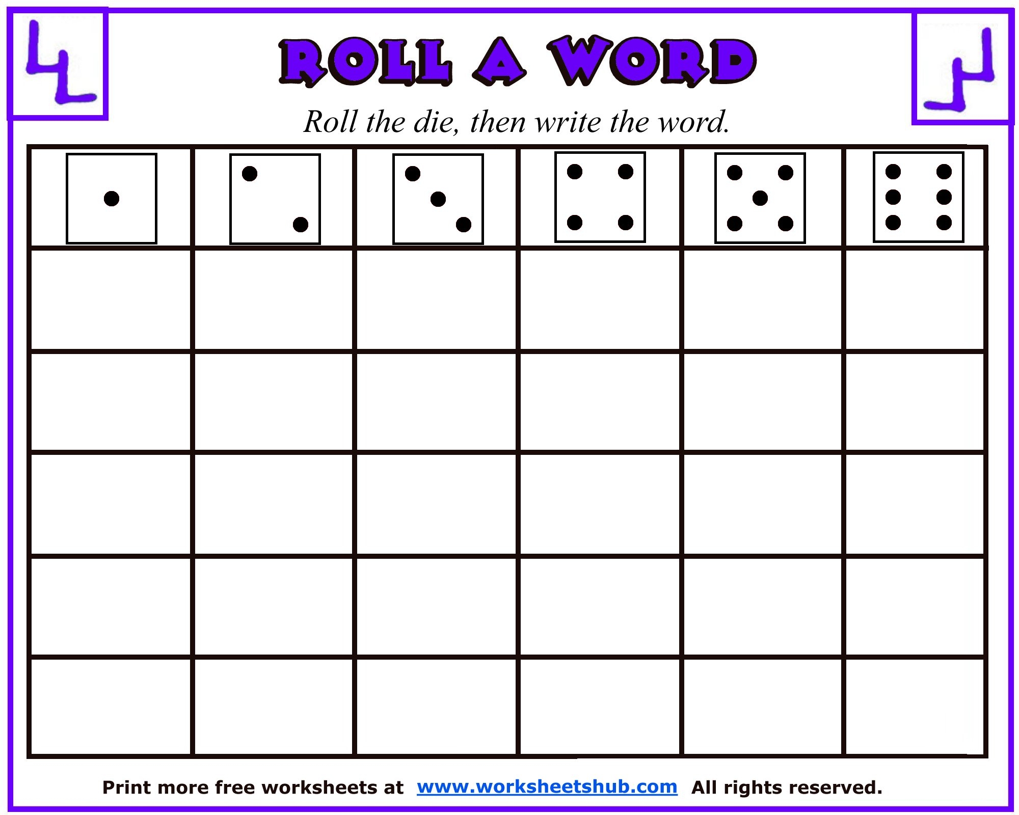Worksheets Template Word