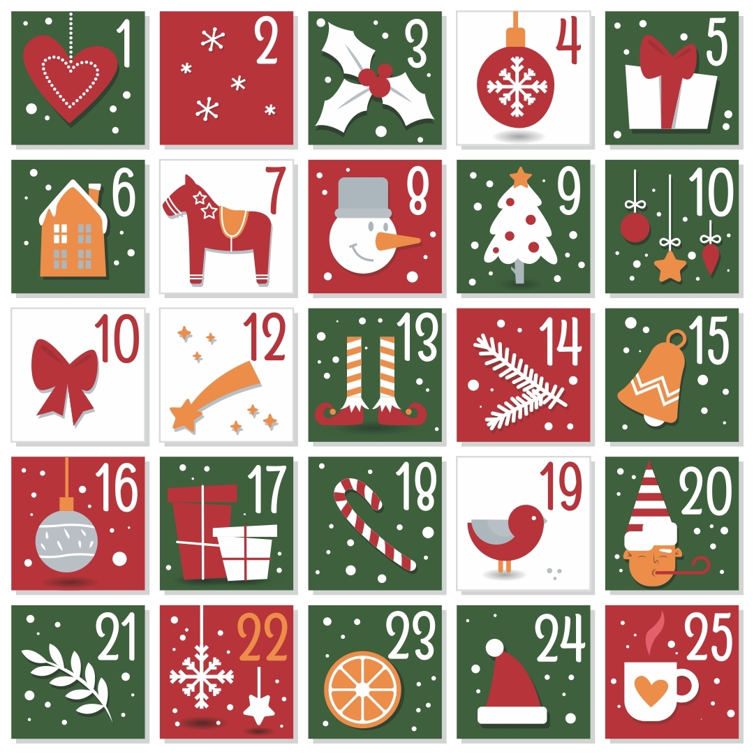 Advent Calendar Blank Templates