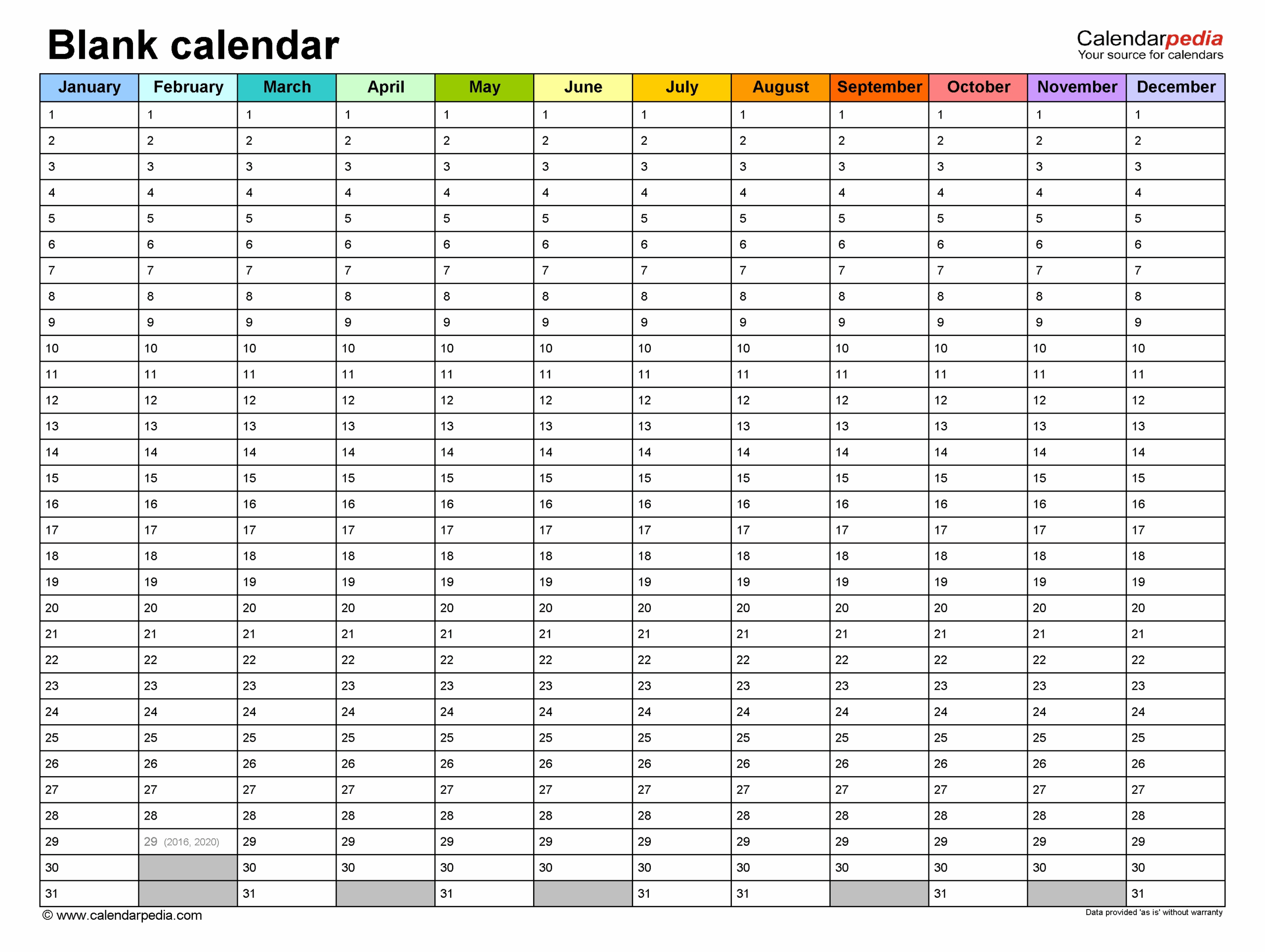 Year Calendar Microsoft Word Month Calendar Printable